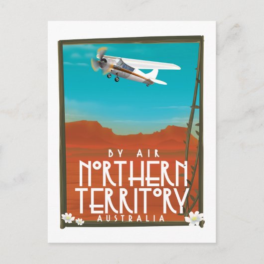 Carte Postale Australie Territoire du Nord affiche des déplaceme (Devant)