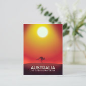 Carte Postale Australie "The land down under" tirage de vacances (Debout devant)