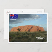 Carte Postale Australie - Uluru - (Devant / Derrière)
