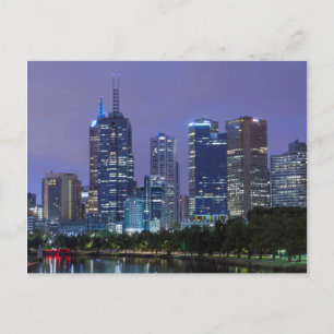 Carte Postale Australie, Victoria, Melbourne, ligne d'horizon le