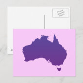 Carte Postale Australie violette (Devant / Derrière)
