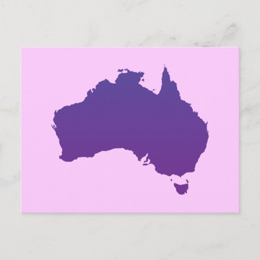Carte Postale Australie violette (Devant)
