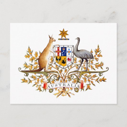 Carte postale australienne de blason (Devant)