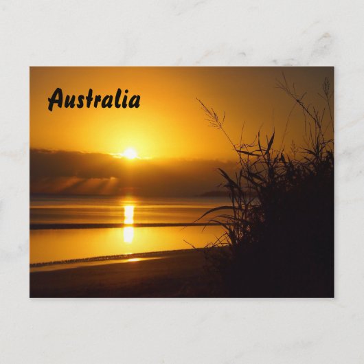 Carte postale australienne du soleil de plage (Devant)