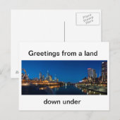 Carte postale australienne Melbourne (Devant / Derrière)