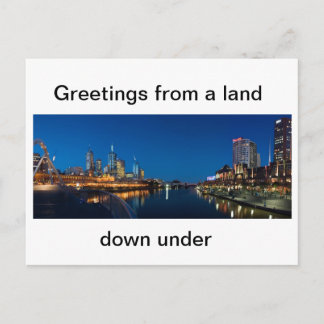 Carte postale australienne Melbourne