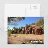 Carte postale australienne - Trephina Gorge (Devant / Derrière)