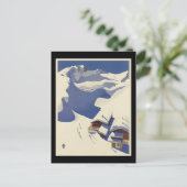 Carte Postale Austria Ski lodge dans les Alpes (Debout devant)