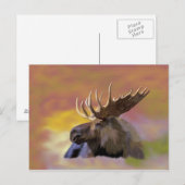 Carte Postale Autautomne Bull Moose (Devant / Derrière)