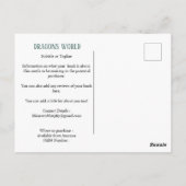 Carte Postale Auteur Couverture de livre promotionnelle (Dos)