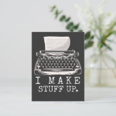 Carte Postale Auteur de la machine à écrire Écriture de livre av (Debout devant)