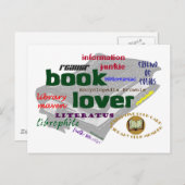 Carte Postale Auteur de livres (Devant / Derrière)