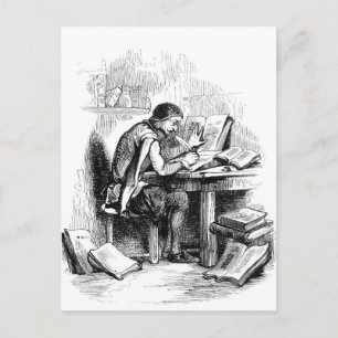 Carte Postale Auteur de livres anciens