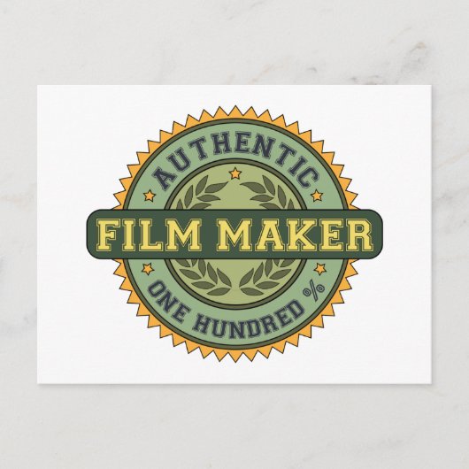 Carte Postale Authentic Film Maker (Devant)