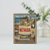 Carte postale authentique de style vintage du Neva (Debout devant)