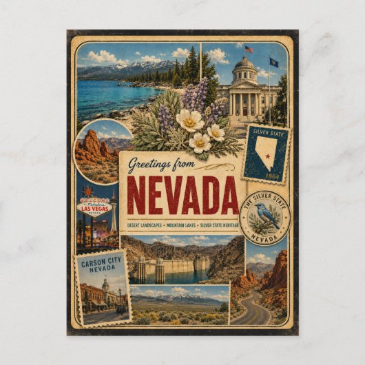 Carte postale authentique de style vintage du Neva (Devant)