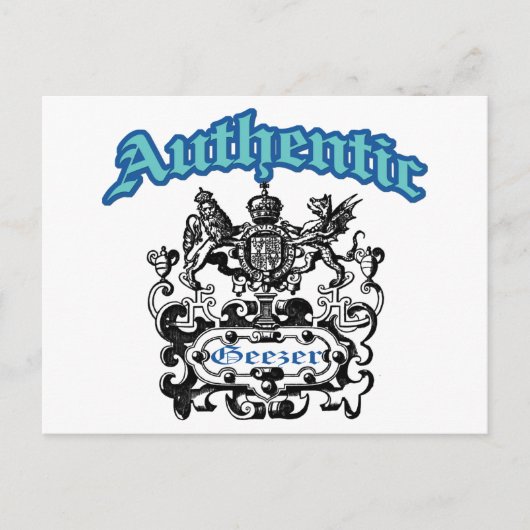 Carte Postale Authentique Geezer (Devant)