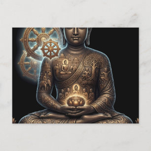 Carte Postale Authentique voie du Dhamma : série du Bouddha Suki