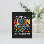 Carte Postale Autism awareness (Debout devant)