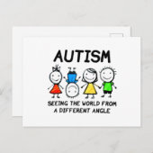 Carte Postale Autism Seeing The World From A (Devant / Derrière)