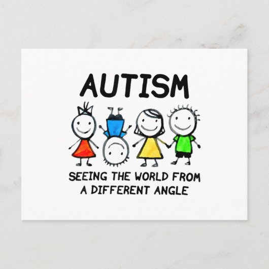 Carte Postale Autism Seeing The World From A (Devant)