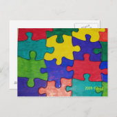 CARTE POSTALE AUTISME (Devant / Derrière)