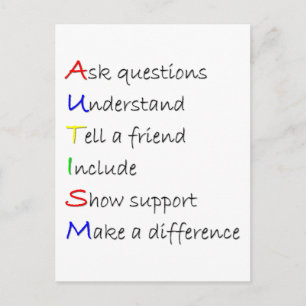 Carte Postale Autisme