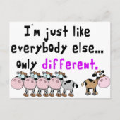 Carte Postale Autisme différent (Devant)