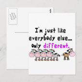 Carte Postale Autisme différent (Devant / Derrière)