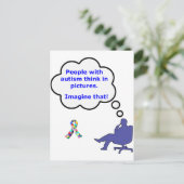 Carte Postale Autisme/Penser en images (Debout devant)