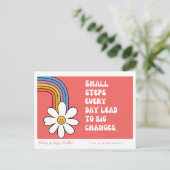 Carte postale Auto-Motivation personnalisée (Debout devant)