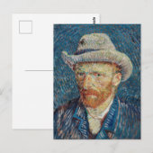 Carte Postale Auto portrait de Van Gogh (Devant / Derrière)