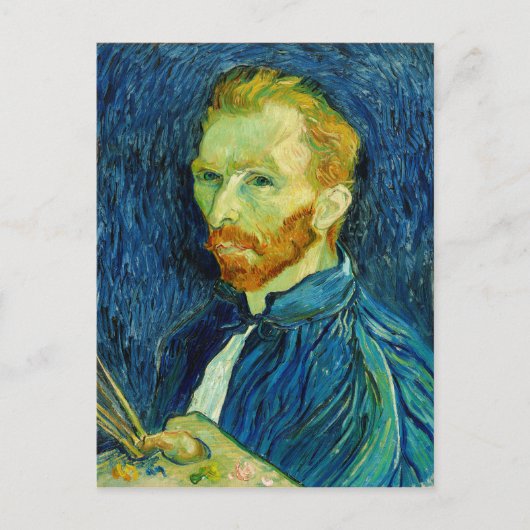 Carte Postale Auto-Portriat Vincent Van Gogh 1889 (Devant)