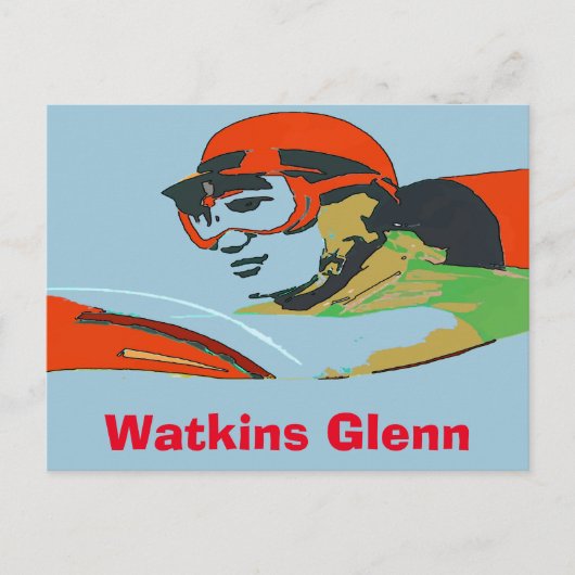Carte Postale Auto Racer, Watkins Glenn (Devant)