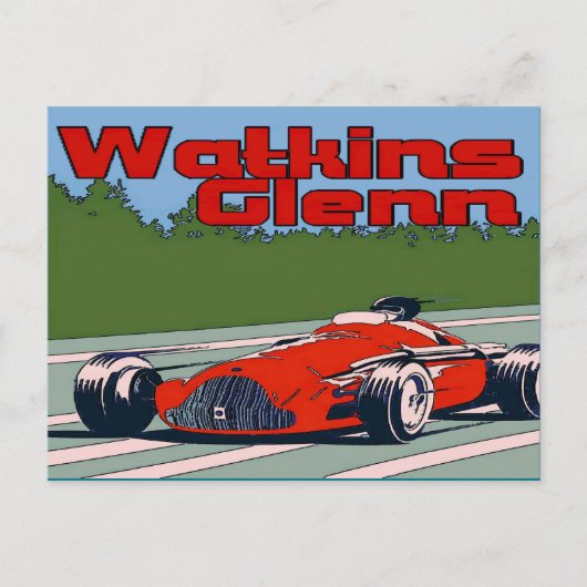 Carte Postale Auto Racer, Watkins Glenn (Devant)