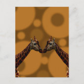 Carte Postale Auto-réflexion Giraffe, (Devant)