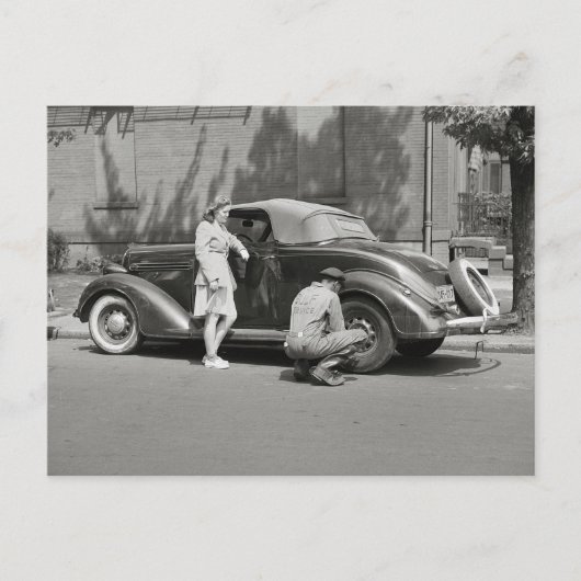 Carte Postale Auto Repair Service, 1942 (Devant)