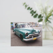 Carte Postale Auto vintage à Cuba (Debout devant)