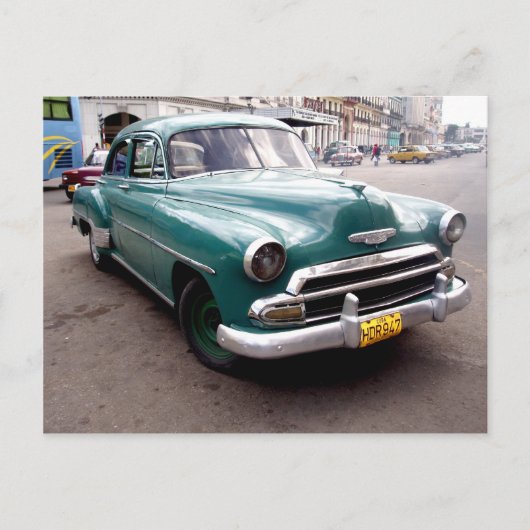 Carte Postale Auto vintage à Cuba (Devant)