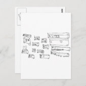 Carte Postale Autobus (Devant / Derrière)