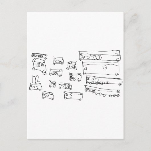 Carte Postale Autobus (Devant)