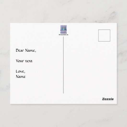 Carte Postale Autocar volant (Dos)