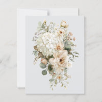 Autocollant Compositions Florales en Ivoire – Élég