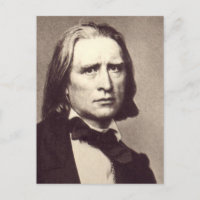 Autocollant Rond Classique Franz Liszt