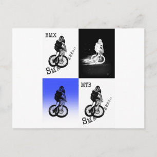 Carte Postale Autocollants CYCLISTES MTB VTT MX