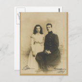 Carte Postale AUTOGRAPHIES Michael & Olga Romanov - Russie (Devant / Derrière)
