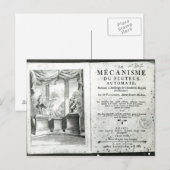 Carte Postale Automatons, illustration du frontispece (Devant / Derrière)
