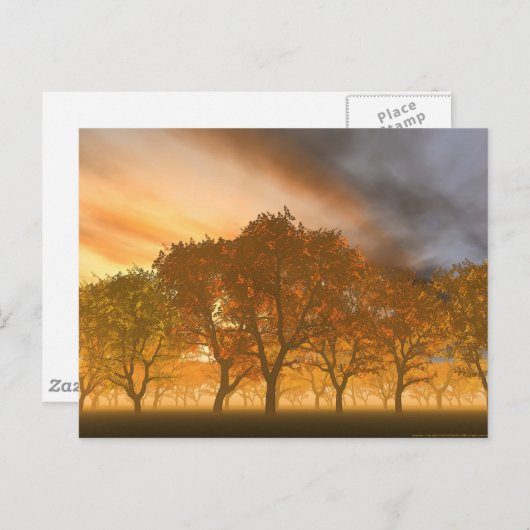 Carte Postale Automne (Devant / Derrière)