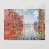 Carte Postale Automne à Argenteuil par Claude Monet (Devant)