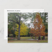 Carte Postale Automne à Birmingham, Alabama (Devant / Derrière)